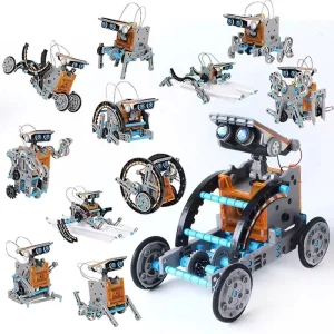 Cross-Border Solar Assembly Science Experiment DIY Building Educational Toys Car 13-in-1 Smart Fun Robot Machine
