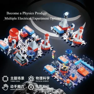 STEAM Electronic Building Blocks DIY Science Experiment Kit Simulated Circuit Assembly Toy Basic Electrical Knowledge Education