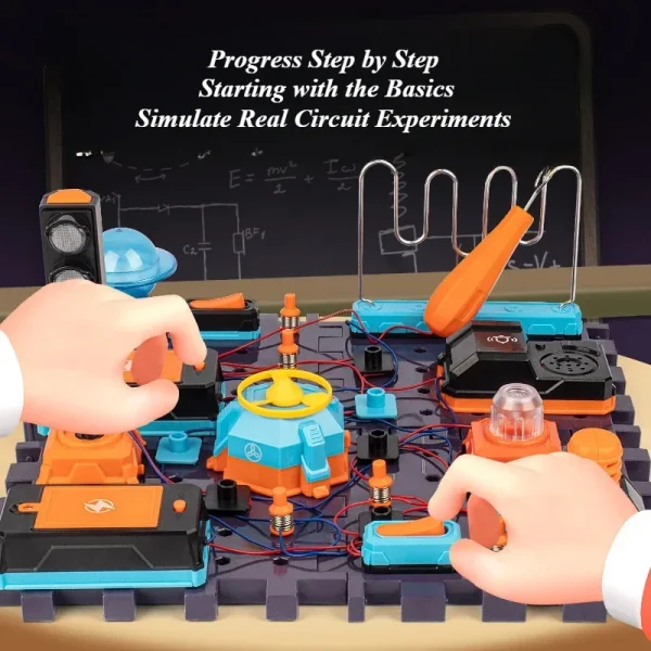 STEAM Electronic Building Blocks DIY Science Experiment Kit Simulated Circuit Assembly Toy Basic Electrical Knowledge Education - Image 3