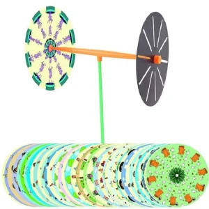 STEAM Phenakistoscope Mirror Animation Set Early Learning Toy for Kid Science Visual persistence Experiment Educational Lab Kit